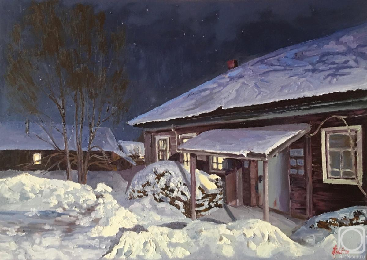 Картина маслом на холсте. Жук Элеонора. Свет в окне