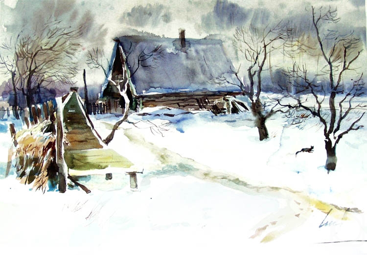 Chistyakov Yuri. Winter in the country