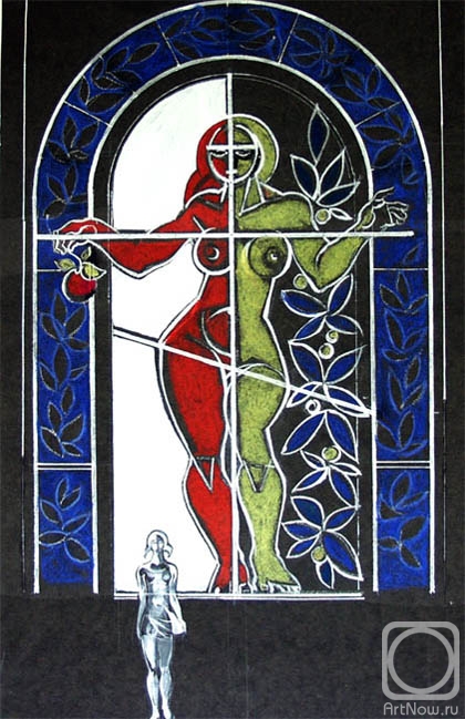 Chistyakov Yuri. Eve. Stained glass