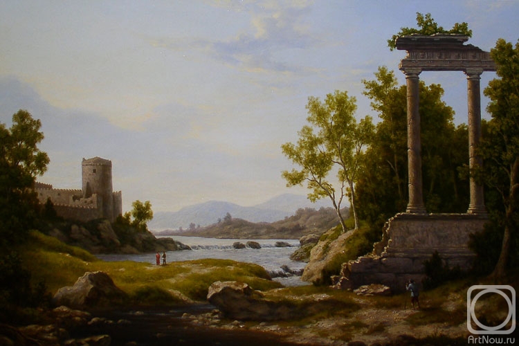 Potas Oleg. Landscape with ruins 4