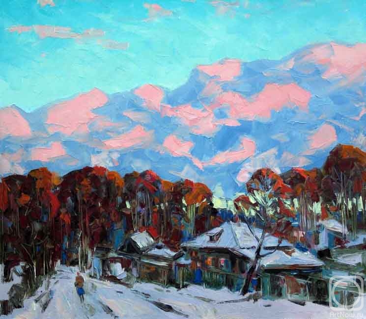 Картина маслом на холсте. Кнэхт Александр. Frosty Day