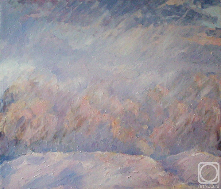 Картина маслом на холсте. Клейменова Елена. опять заметает