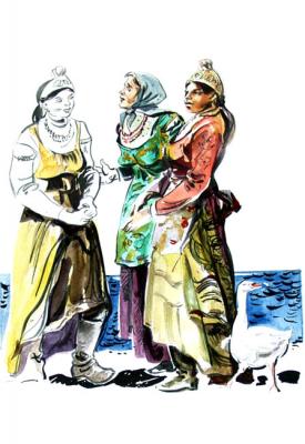 Semeyskie women. Buryatia