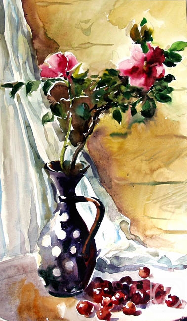 Chistyakov Yuri. A twig of dog-rose bush