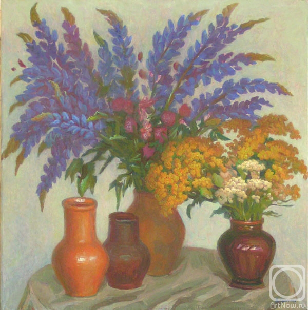 Sidorkin Valeriy. Flowers and jugs
