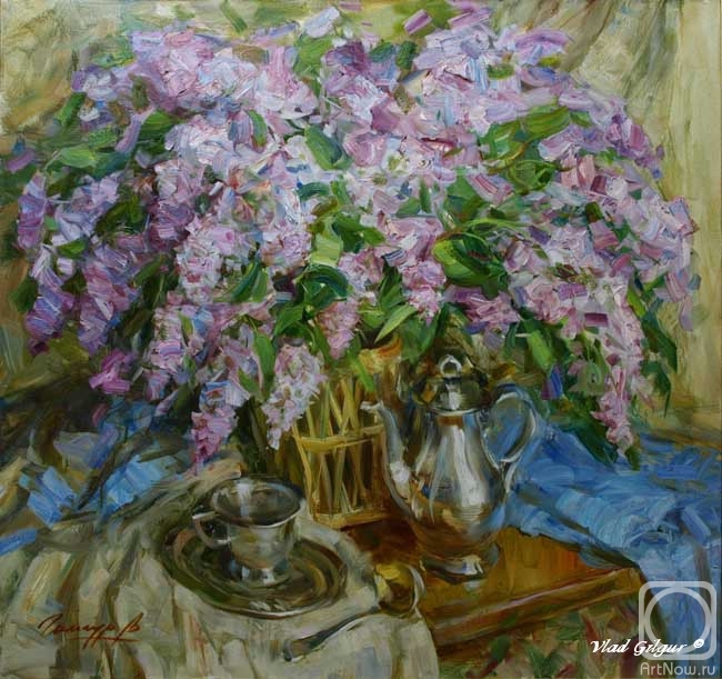 Gilgur Vlad. Still life with a bouquet of lilacs