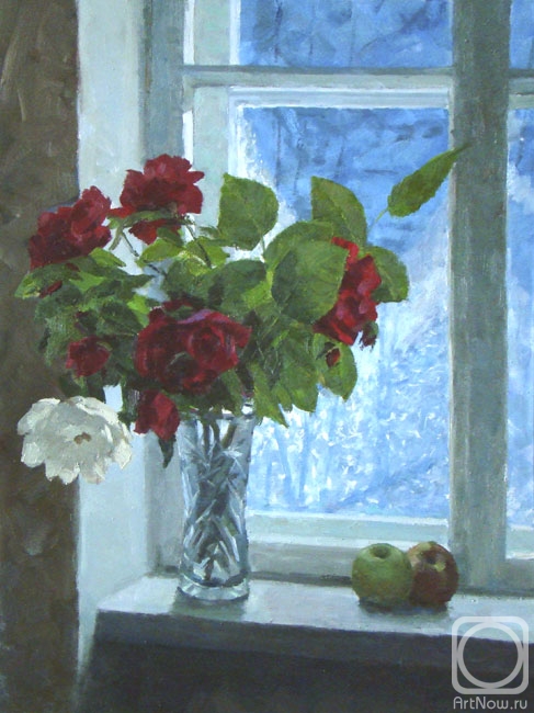 Rubinsky Pavel. Flowers on the frost window
