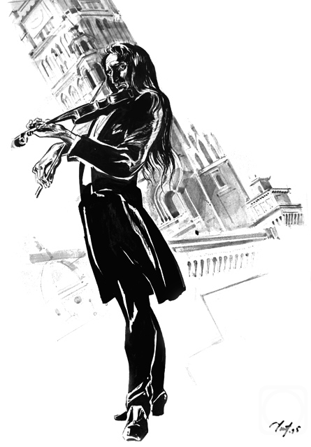 Chistyakov Yuri. The Frozen music. Paganini playing