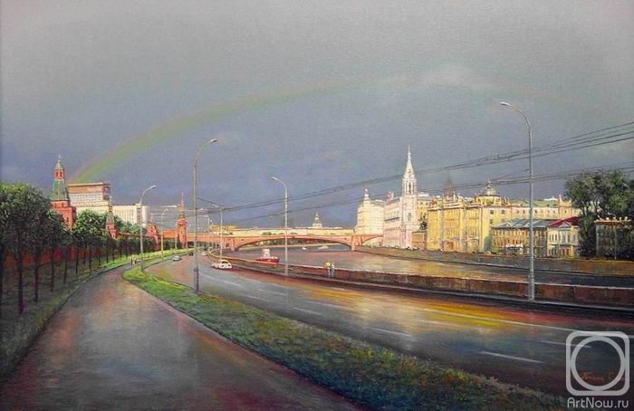 Panin Sergey. Moscow. Rainbow above Academy