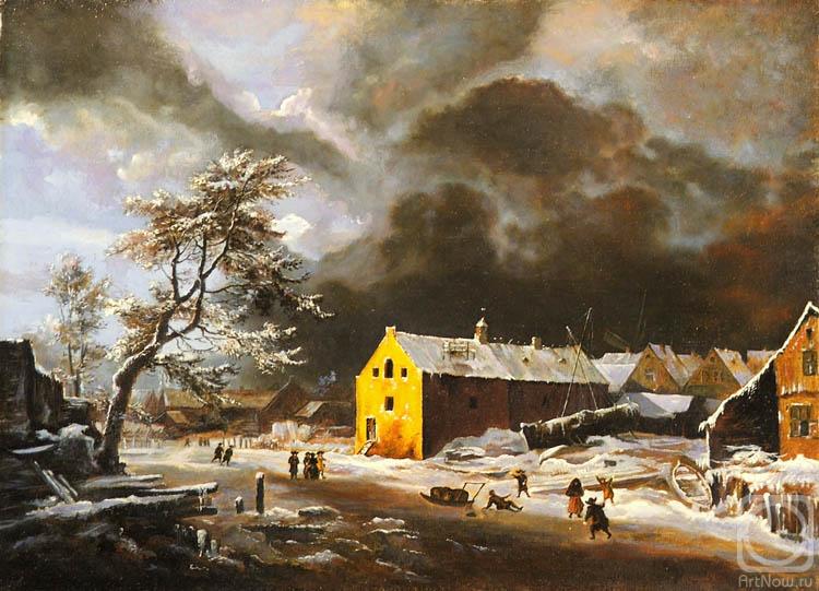 Sokolov Yuriy. Winter landscape jacob van Rijsdahl