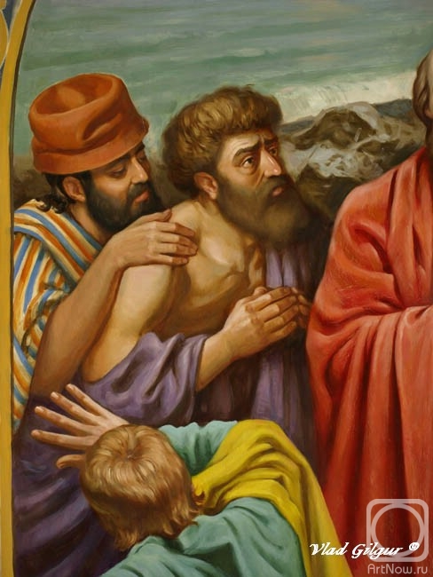 Gilgur Vlad. The Apostle Paul and the Echidna (fragment of the painting)