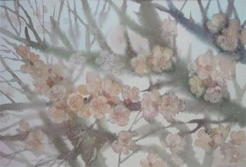 Flowering plum. Simashova Olga