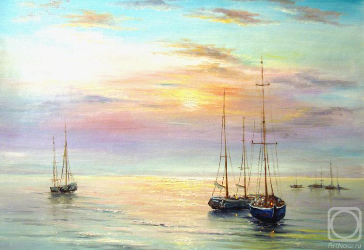 Grokhotova Svetlana. Sunset on the sea