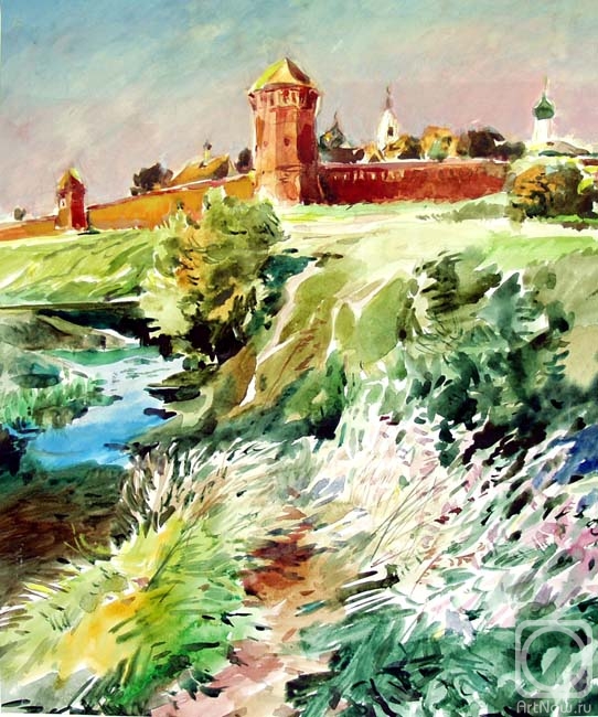 Vrublevski Yuri. Suzdal..Over the bluebell meadow