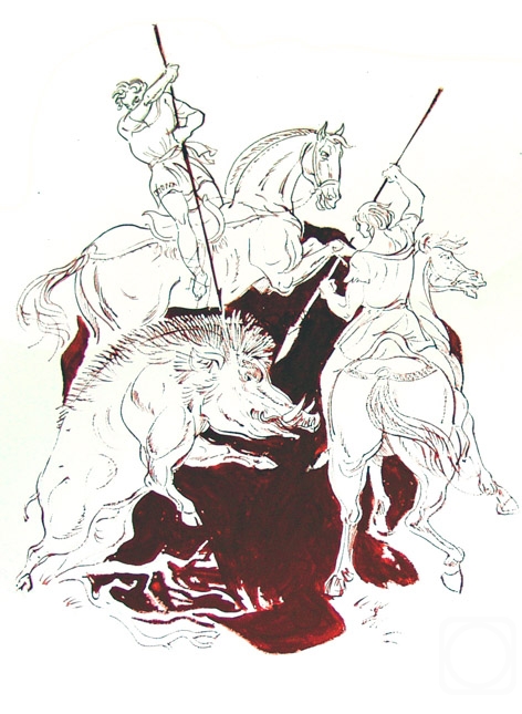 Chistyakov Yuri. Illustrations to Apulejas novel "Metamorphoses"- 13/01