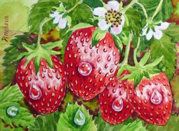 Strawberry in the Garden. Piacheva Natalia