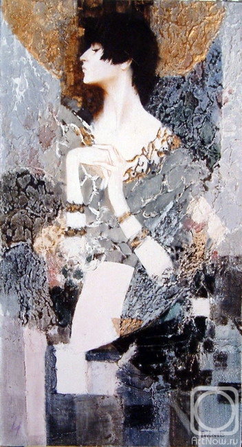 Картина маслом на холсте. Павловец Александр. Интерпретация N4 (Климт)