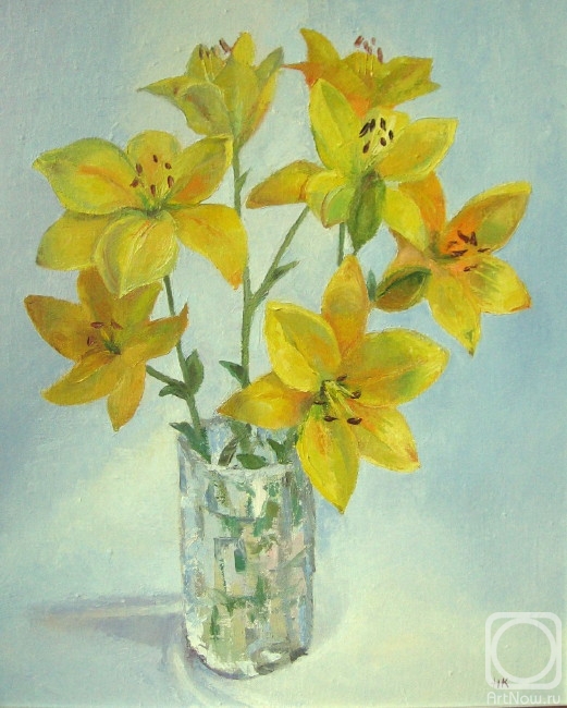 Klushnik Natalia. Yellow lilies