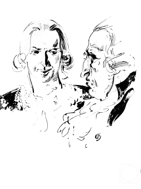 Картина. Чистяков Юрий. Иллюстрации к Пушкину: «Маленькие трагедии» –23/85