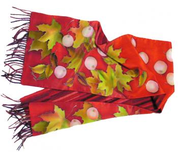 Scarf "Autumn in Red"