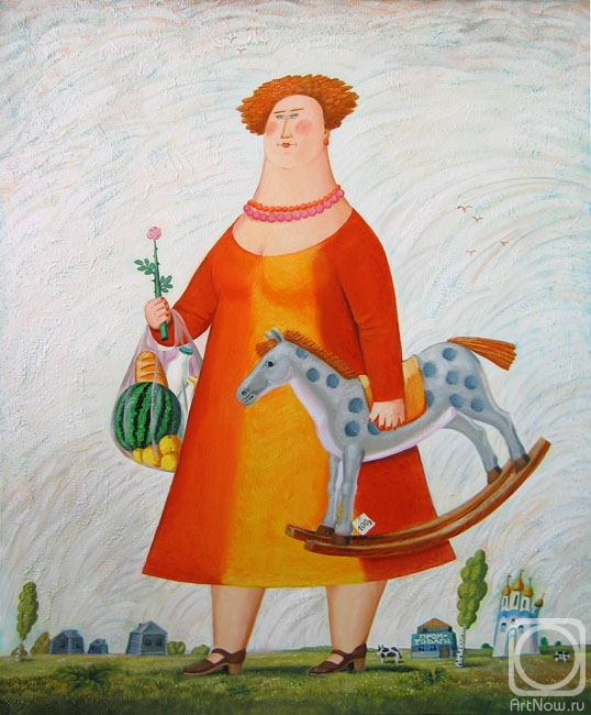 Urbinskiy Roman. Woman with a Horse