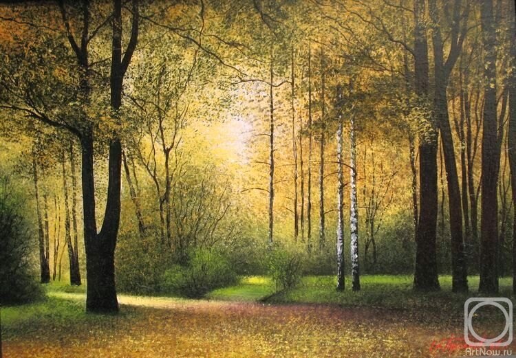 Картина маслом на холсте. Горланов Михаил. Гламурная осень