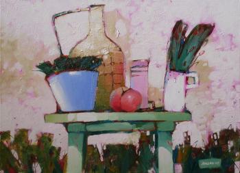 Still life with a stool