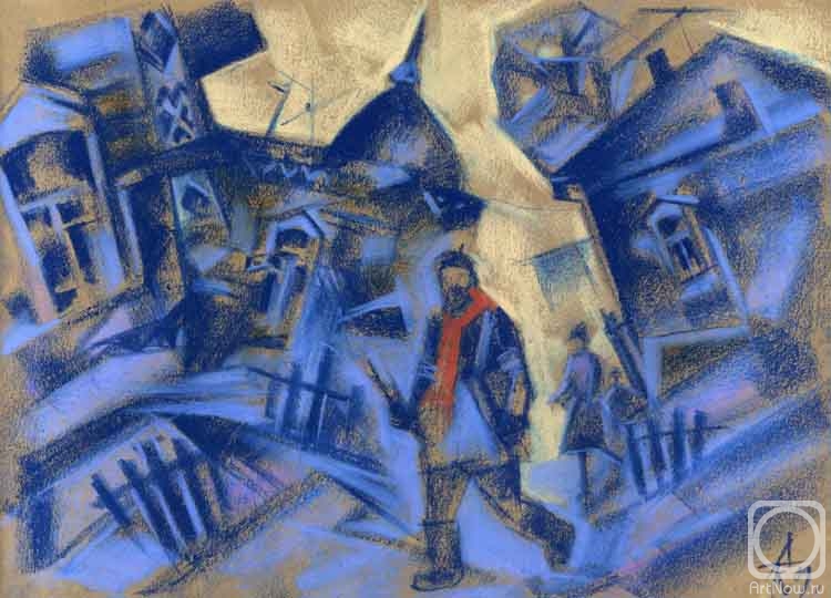 Картина. Кнэхт Александр. Зима пришла в Сибирь – давно