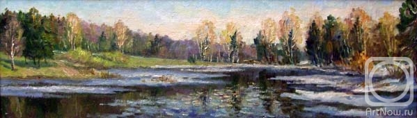 Fedorenkov Yury. Spring morning. Pond in Abramtsevo