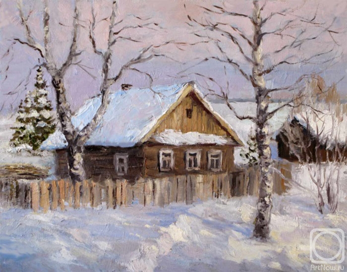 Серебренникова Лариса. Зима в деревне. 