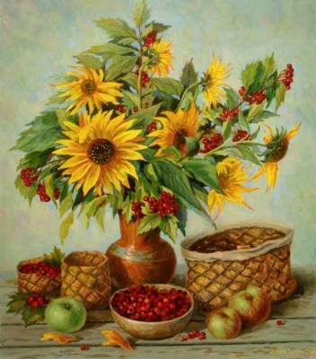 Sunflowers and cranberry. Zrazhevsky Arkady