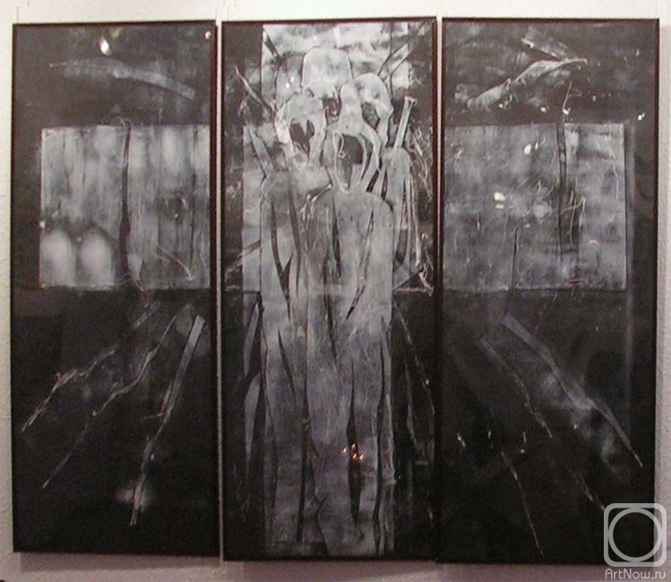 Zverlin Ury. "White Cross".Triptych