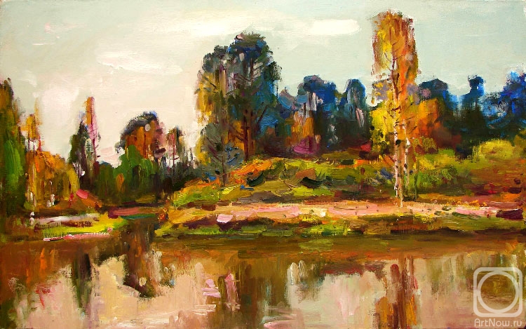 Zamaleev Talgat. Autumn on river Vyun. Silence