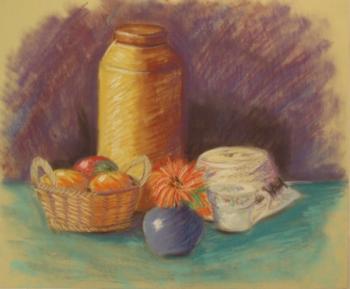 Copy 231 (still life with fruit basket and hat). Lukaneva Larissa