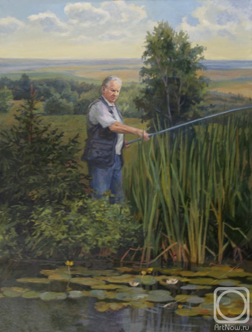 Panov Eduard. S. I. Ksenzhik on the pond