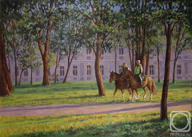Zrazhevsky Arkady. Vilnius. Horse policemen