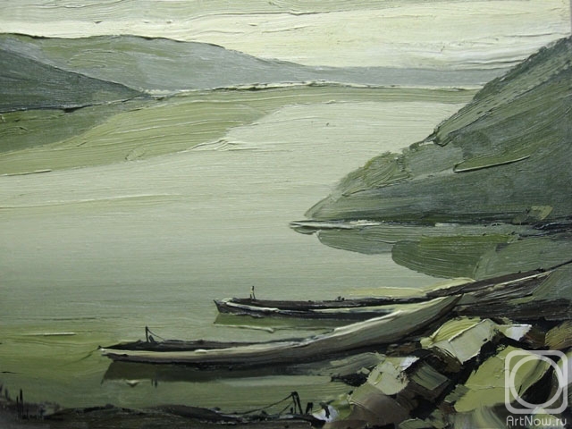 Картина маслом на холсте. Левановский Александр. Северный мотив