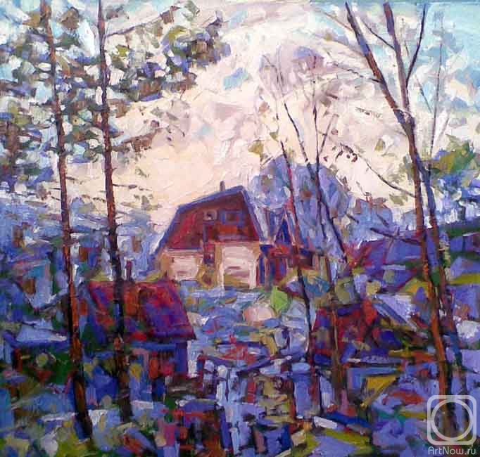 Картина маслом на холсте. Кнэхт Александр. Ласковый апрель