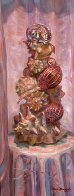Still life with shells pink. Krasnova Nina
