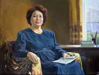 Portrait the writer Uliya Silem. Alimasov Aleksandr