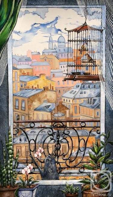 Каминская Мария. Окно. Париж