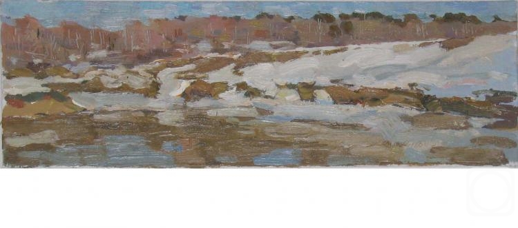 Arepyev Vladimir. Kaluga Ice floes on the shore