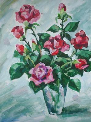 Late roses. Lavrova Elena