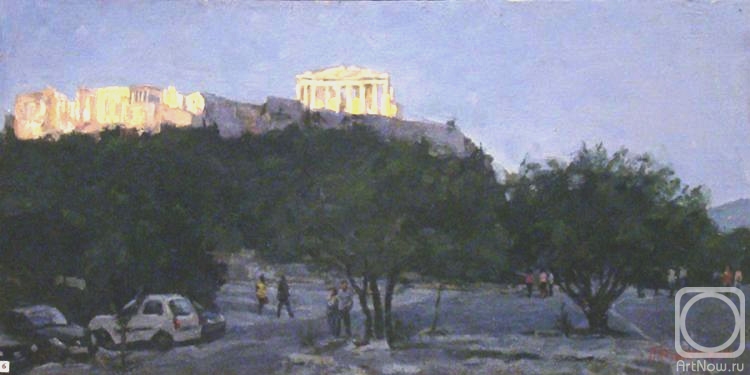 Rubinsky Pavel. Greece, Athenes. Acropolis in the evening