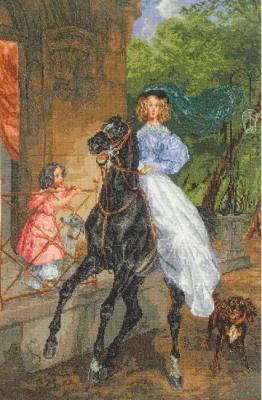 K. Briullov "Rider". Nevinskaya Olga