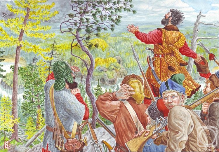 Картина. Фомин Николай. Землица Сибирская