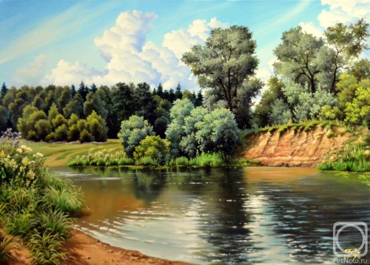 Chernickov Vladimir. Mid-summer (Kaluga region, Luzha River)