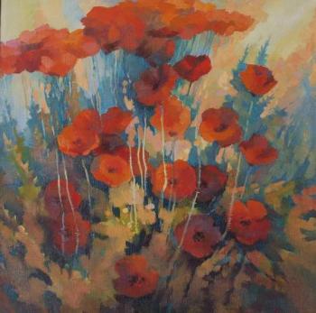 Poppies (sketch for tapestry)