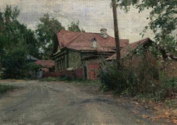 Vladimir. A small house at road