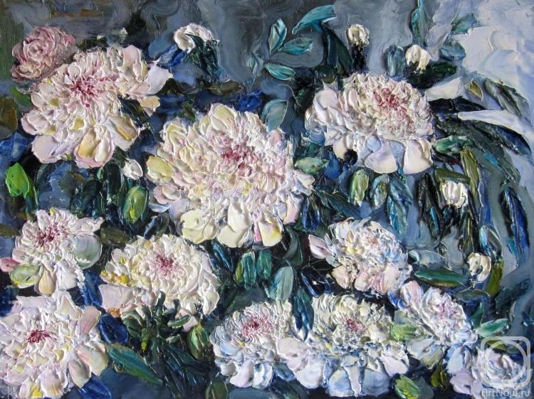 Картина маслом на холсте. Гребенюк Юрий. Пионы